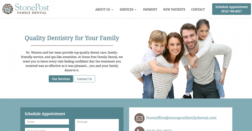 Stone Post Family Dental New Website